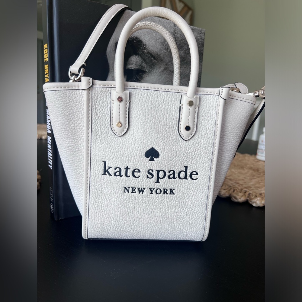 Kate Spade New York Ella Crossbody Bag, Mini White Tote